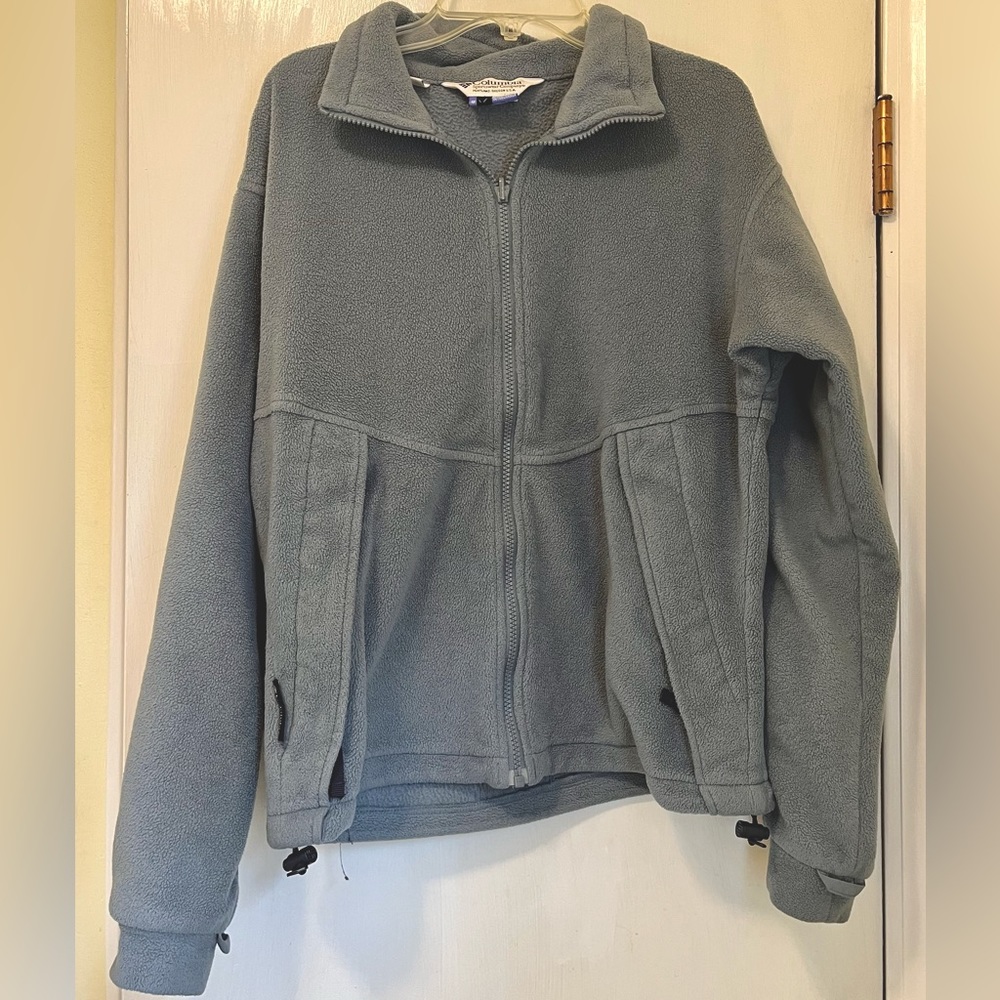 Columbia Full Zip Up Core Interchange Jacket Coat Sweatshirt pockets size Med